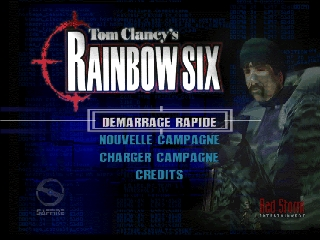Tom Clancy's Rainbow Six (France) Title Screen